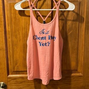 Fun tank top for sleep or workouts